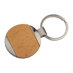Metal-Wooden key ring Langhaus